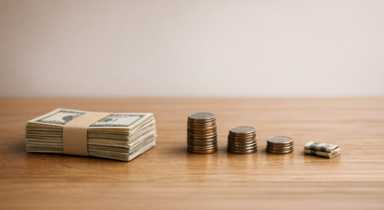 Lump sum versus draw structure comparison chart