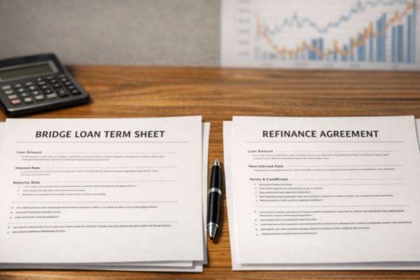Refinancing costs chart for bridge loans