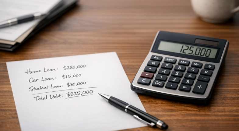 Blended mortgage rate calculation chart example
