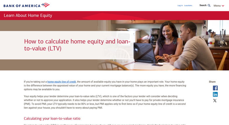 House equity versus credit score balance scale