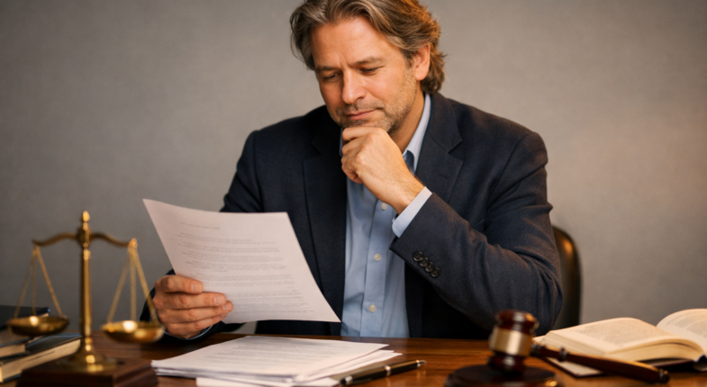 Probate documents with house keys nearby