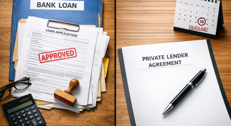 Frustrated borrower facing bank loan rejection